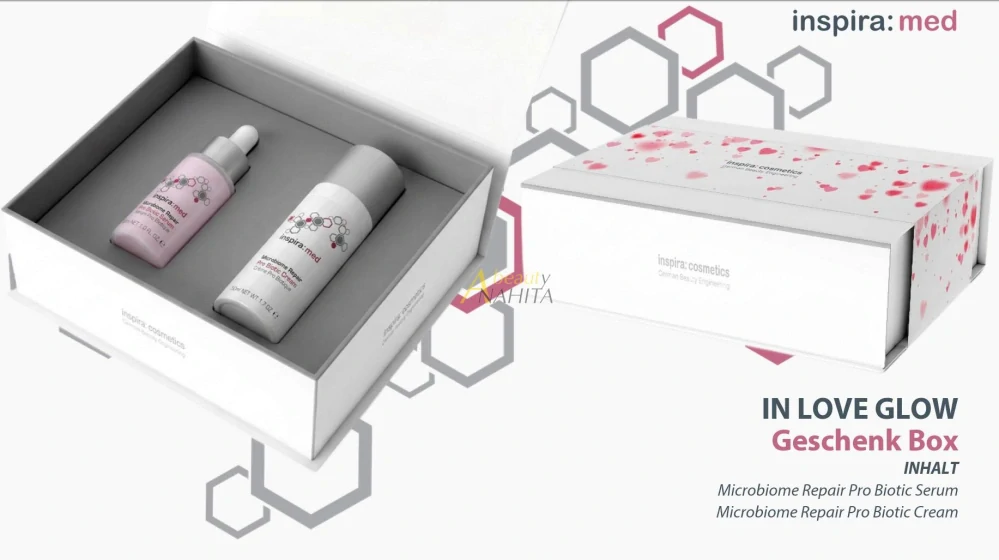 Zklidňující sada pro podporu kožního mikrobiomu INSPIRA (50 ml + 30 ml)