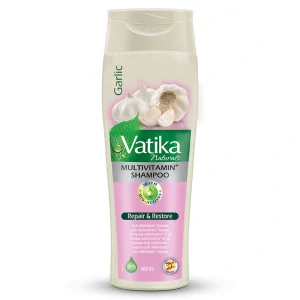 Česnekový multivitaminový šampon Vatika 400ml