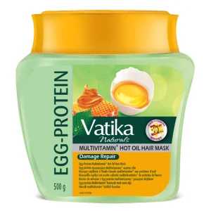 Maska na vlasy s vaječným proteinem a multivitaminy Vatika Naturals 500g