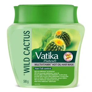 Maska na vlasy s kaktusovým extraktem a multivitaminy Vatika Naturals 500g