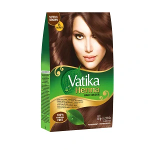 Barva na vlasy - Přírodní hnědá Vatika Henna 60g