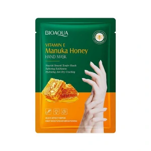 BIOAOUA Vitamín E & Manukový med Vyživující maska na ruce 35 ml