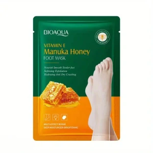 BIOAOUA Vitamín E & Manukový med Vyživující maska na nohy 20g